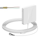 Kaiser 4252014 Teilnehmeranschluss Gf-TA AP 2xF LC/APC DX L=15m Zul. unten spleißfertig shutter LC/APC Pigtail 