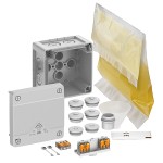 Spelsberg 40246001 Abzweigkasten Kunststoff, grau, IP68, 92x92mm, IK09, Halogenfrei, Abox Pro XT SLK-2,5² 