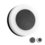 Brumberg 10030183 LED-Wandanbauleuchte IP54 230V AC 50 Hz 9W 3000K rund strukturschwarz, 