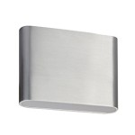 Brumberg 10045253 LED-Wandanbauleuchte 230V AC 50 Hz 2 x 3,6W 3000K rechteckig alu matt, 