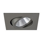 Brumberg 12262643 LED-Einbaustrahler 350 mA 7W 38° 2700K quadratisch schwenkbar titan mat 