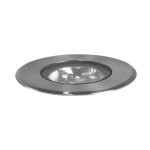Brumberg 14037223 LED-Bodeneinbauleuchte V4A IP67 edelstahl rund SK: III Spannung: 24V DC, 