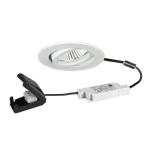 Brumberg 39483173 LED-Einbaustrahler 230V AC 50 Hz 6W 38° dim2warm 3000K - 1800K rund, 