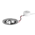 Brumberg 40363153 LED-Einbaustrahler 230V AC 50 Hz 6W 38° 3000K rund schwenkbar nickel 