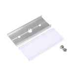 Brumberg 53007000 Verbindungsstück 180° inkl. Bohrung 4,5mm aluminium roh + transparent 