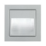 Brumberg P3729WW LED-Wandeinbauleuchte 350 mA 1,2W 3000K quadratisch alu matt IP20 