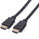 ROLINE 11.04.5543 HDMI High Speed Kabel mit Ethernet, schwarz, 3 m 