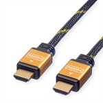 ROLINE 11.04.5566 GOLD HDMI High Speed Kabel, ST-ST, 10 m 