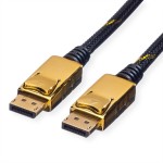 ROLINE 11.04.5639 GOLD DisplayPort Kabel, DP ST - ST, 1,5 m 