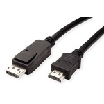 VALUE 11.99.5780 DisplayPort Kabel DP - HDTV, ST/ST, schwarz, 1 m 