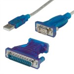 VALUE 12.99.1160 Konverter-Kabel USB-seriell, türkis, 1,8 m 