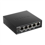 D-Link DGS-1005P/E DGS-1005P/E 5-Port PoE+ Switch Gigabit, 4 PoE+ Ports, 60W 