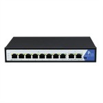 VALUE 21.99.1195 PoE+ Gigabit Ethernet Switch, 8+2 Ports 