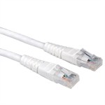 VALUE 21.99.1526 Patchkabel Cat.6 (Class E) UTP, weiß, 0,5 m 