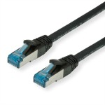 VALUE 21.99.1960 Patchkabel Cat.6A (Class EA) S/FTP (PiMF), LSOH, schwarz, 0,5 m 