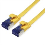 VALUE 21.99.2130 Patchkabel Cat.6A (Class EA) FTP, extra-flach, gelb, 0,5 m 