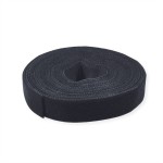 VALUE 25.99.5250 Klettband auf Rolle, 10mm, schwarz, 25 m 