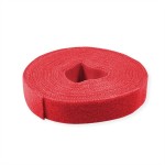 VALUE 25.99.5253 Klettband auf Rolle, 10mm, rot, 25 m 