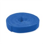 VALUE 25.99.5254 Klettband auf Rolle, 10mm, blau, 25 m 