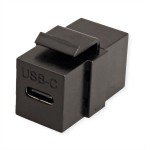 VALUE 25.99.8210 USB Typ C Keystone Modul, schwarz 