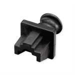 VALUE 26.99.0322 RJ45-Buchsen-Staubschutz, 10er Set, schwarz 