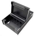 VALUE 26.99.0330 Wandgehäuse für 4x Keystones, schwarz 