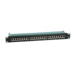 VALUE 26.99.0353 Cat.6 (Class E) 19-Zoll-Patchpanel, 24 P, geschirmt, schwarz 