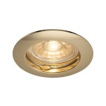 SLV 1000716 PIKA, Deckeneinbauleuchte, QPAR51, starr, messing, max. 50 W 