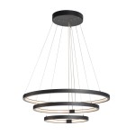 SLV 1002913 ONE TRIPLE DALI, Indoor LED Pendelleuchte, schwarz, 3000/4000 K 
