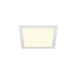 SLV 1003013 SENSER 24, Indoor LED Deckeneinbauleuchte eckig weiß 3000 K 