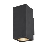 SLV 1003419 ENOLA SQUARE M UP/DOWN, Outdoor LED Wandaufbauleuchte anthrazit 