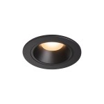 SLV 1003775 NUMINOS® S DL, Indoor LED Deckeneinbauleuchte schwarz/schwarz 2700 K 55° inkl. Blattfedern 