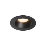 SLV 1003799 NUMINOS® S DL, Indoor LED Deckeneinbauleuchte schwarz/schwarz 3000 K 55° inkl. Blattfedern 