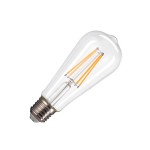 SLV 1005268 ST58 E27, LED Leuchtmittel transparent 7,5 W 2700 K CRI 90 320° 