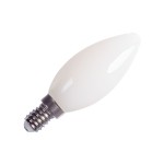 SLV 1005285 C35 E14, LED Leuchtmittel gefrosted 4,2 W 2700 K CRI 90 320° 