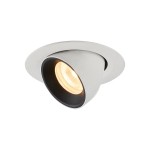 SLV 1005846 NUMINOS® GIMBLE XS, Deckeneinbauleuchte weiß / schwarz 3000 K 55° 