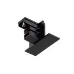 SLV 1006539 S-TRACK Endkappe, 3-Phasen-Einbauschiene, schwarz 