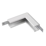 SLV 1006580 L-Verbinder mechanisch, 48V TRACK, für Aufbauschiene standard, Stereo, weiß 