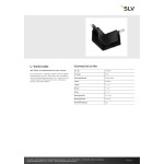 SLV 1006581 L-Verbinder, 48V TRACK, für Aufbauschiene tief, links, schwarz 