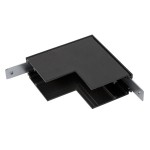 SLV 1006585 L-Verbinder mechanisch, 48V TRACK, für Aufbauschiene tief, Stereo, schwarz 