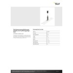 SLV 1006604 Schienenverstärkungsplatte mit Aufhängungsset, 48V TRACK, 3 m Drahtseil, weiß 