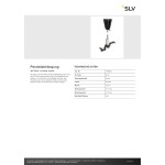 SLV 1006605 Pendelabhängung, 48V TRACK, 1 m Stange, schwarz 
