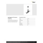 SLV 1006607 3 m Drahtseil Pendelabhängung, 48V TRACK, schwarz 