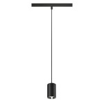 SLV 1006803 NUMINOS® XS, 48V Pendelleuchte, Pendellänge 150 cm, 4000 K, 55°, DALI 2, matt schwarz / glänzend chrom 
