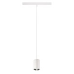 SLV 1006812 NUMINOS® XS, 48V Pendelleuchte, Pendellänge 150 cm, 4000 K, 55°, DALI 2, matt weiß / glänzend chrom 