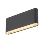 SLV 1007144 OVAL 18 WL, Wandaufbauleuchte 2700/3000 K, 10 W, schwarz 