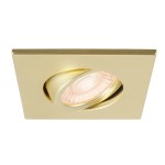 SLV 1007194 UNIVERSAL DOWNLIGHT Abdeckung, für Downlight IP20, schwenkbar, eckig, gold matt 