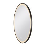 SLV 1007202 TRUKKO 80, Spiegel Ø 80 cm, chrom, schwarzer rand 