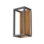 SLV 1007207 QUADRULO, Wandaufbauleuchte, 3000 K, anthrazit/braun 