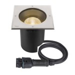 SLV 1007244 DASAR® L, RL eckige Abdeckung 24° 3000 K incl. DALI-Treiber edelstahl 